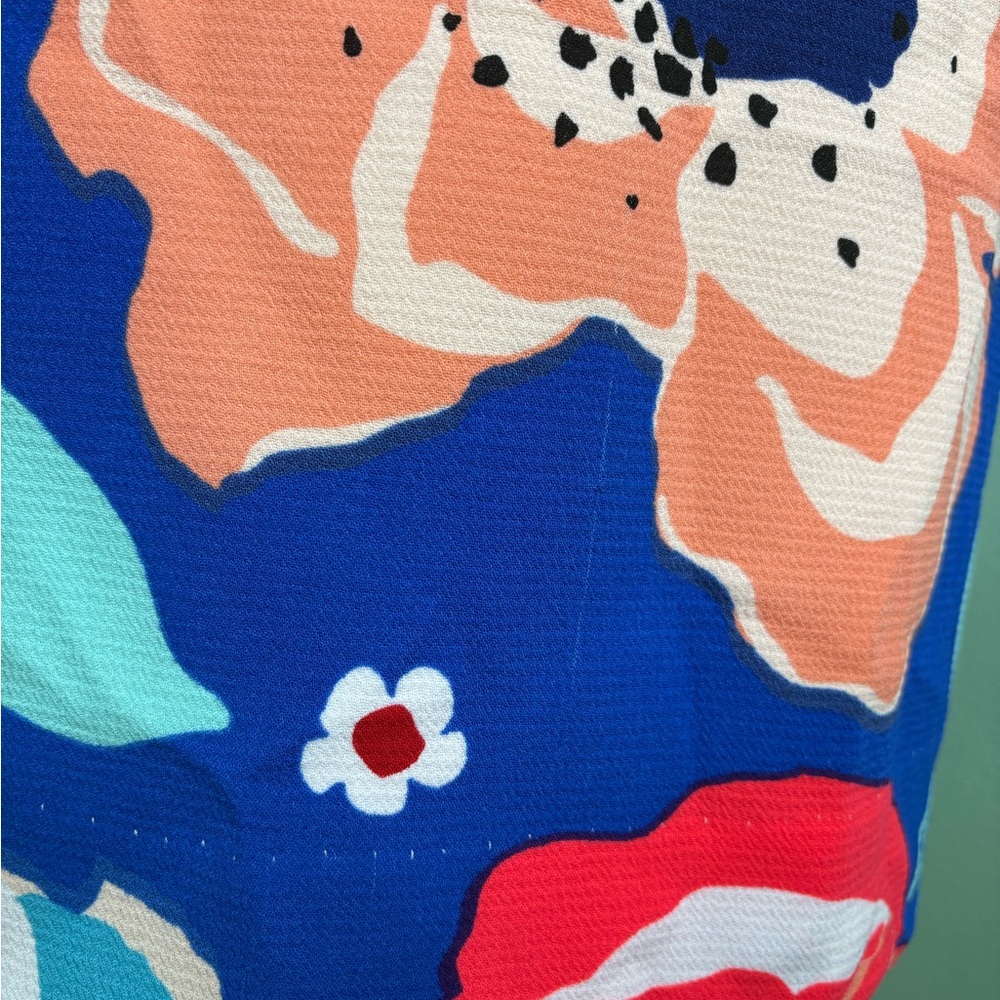 Kate Spade Blue and Red Floral Mini Dress - Picture 7 of 8